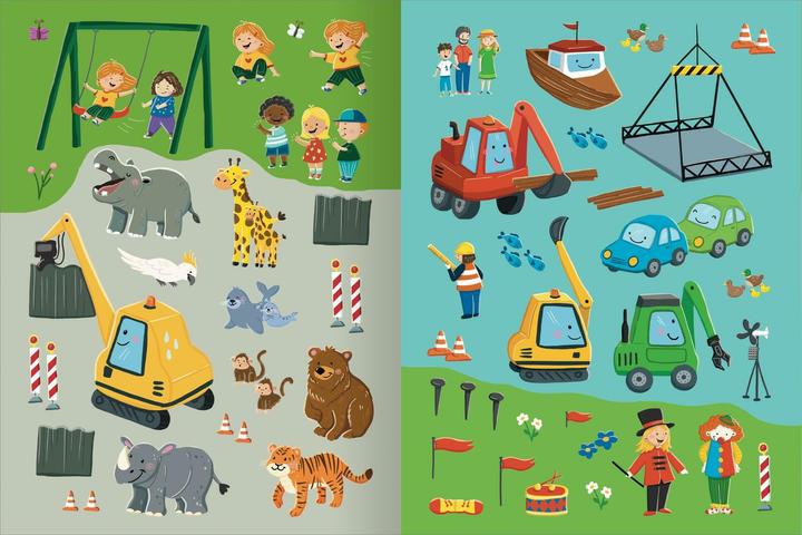 Produktbild Mitmach-Stickerbuch  Bruno, der kleine Bagger