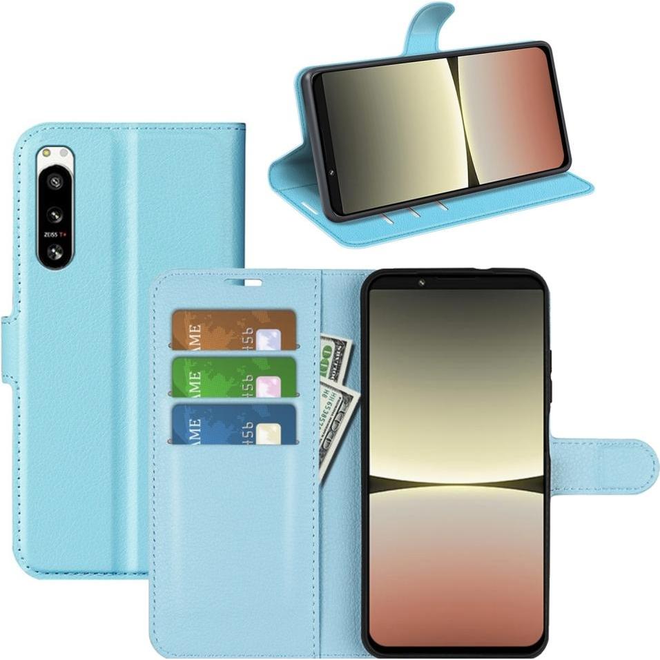 Screenguard Sony Xperia 5 IV Leather Guard Lederhülle (Sony Xperia 5 IV), Smartphone Hülle, Blau