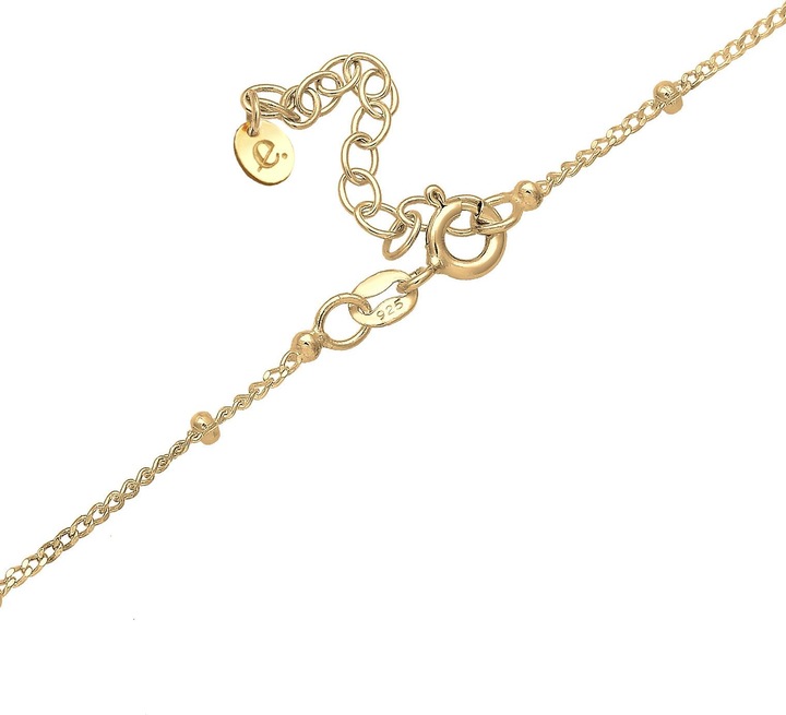 Produktbild Elli Edelsteinkette, Vintage (Quarz, 925 Sterling Silber vergoldet, 40 cm)