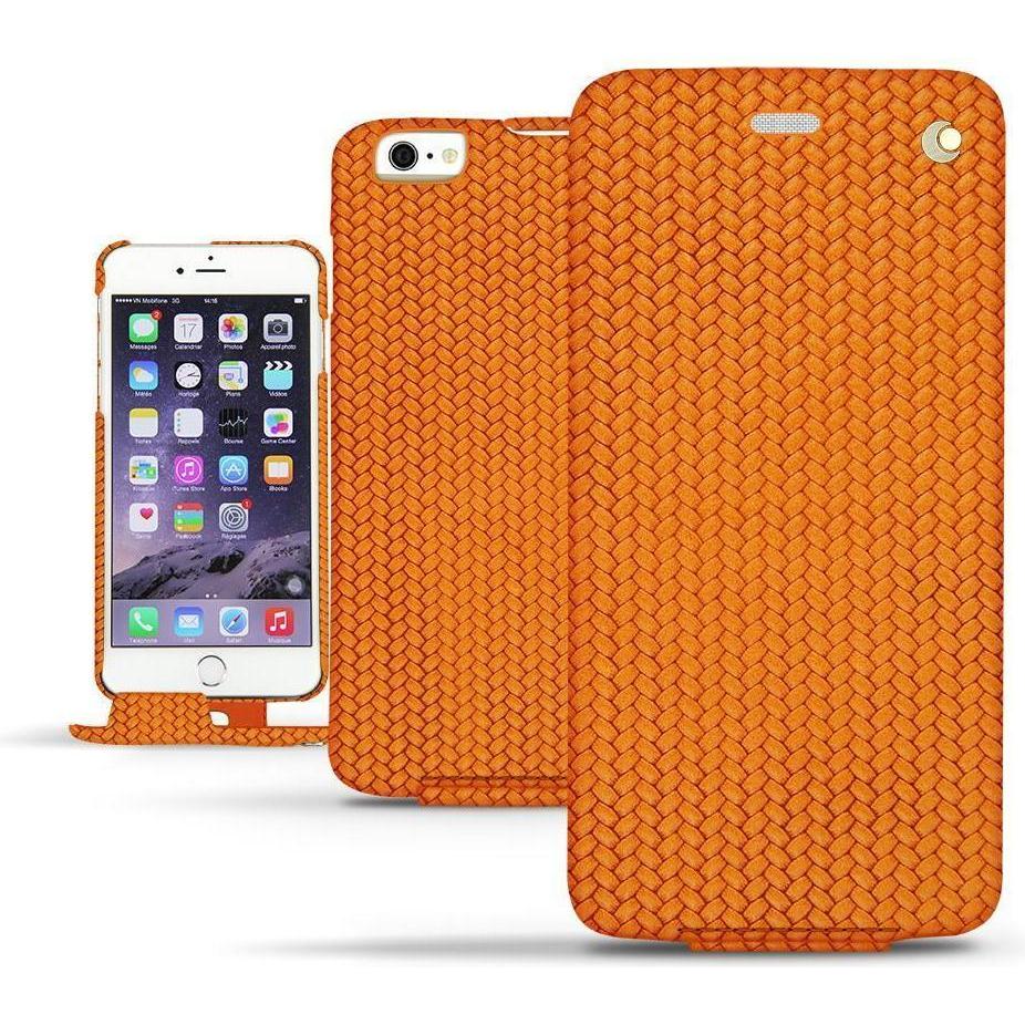 Noreve Lederschutzhülle vertikal (Apple iPhone 6), Smartphone Hülle, Orange