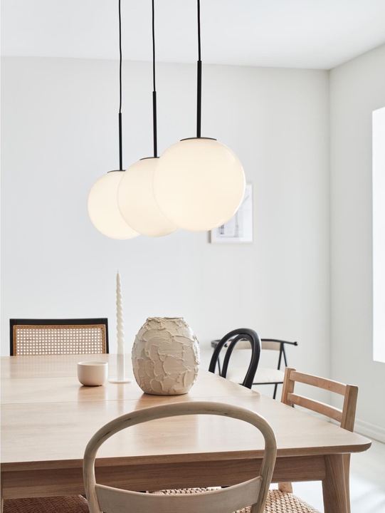 Actual product image Markslöjd Dione pendant lamp, 3 x E14, white/black (E14)