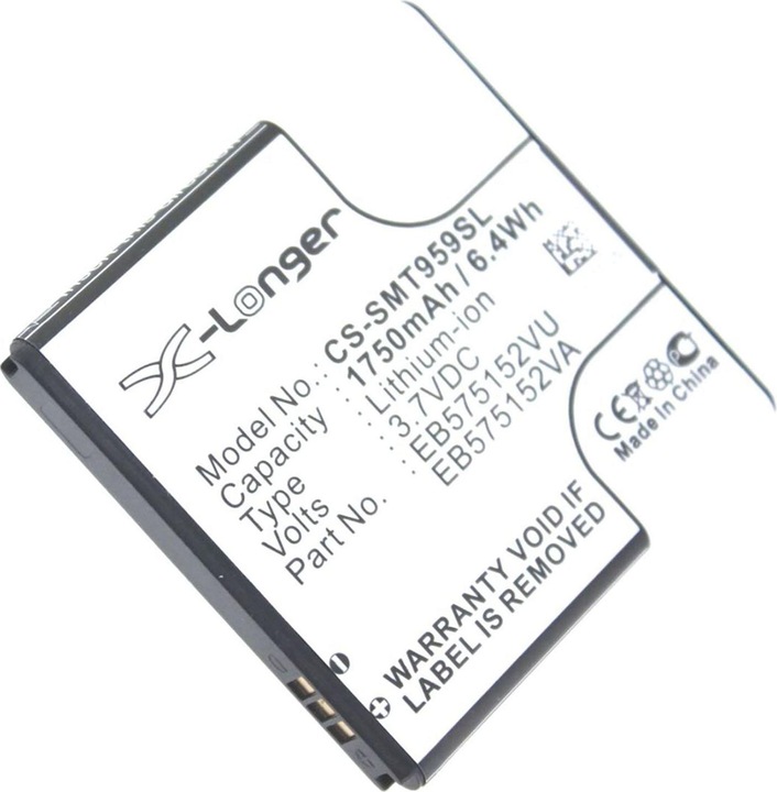 Actual product image AGI Battery compatible with Samsung GT-I9000/-I9010/-I9001/-I9003