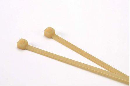 Actual product image RS PRO PA 4.6 cable ties Heat-resistant, non-detachable 2.5 mm x 100 mm (Plastic cable ties, 100 mm, 100 pcs.)