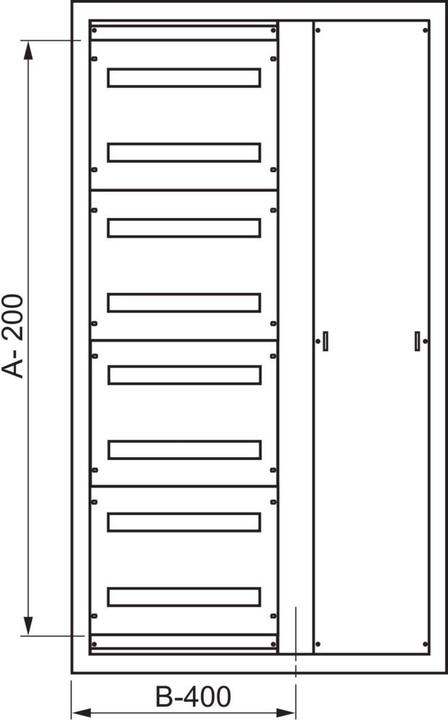 Actual product image Schneider Electric Cover plate SF/SM 50x800mm adjustable NSYAD