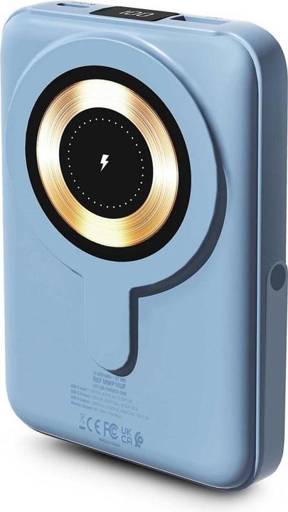 Productafbeelding Urban Factory WIFI MAGNEE POWERBANK 10.000MAH BLAUW (10000 mAh)