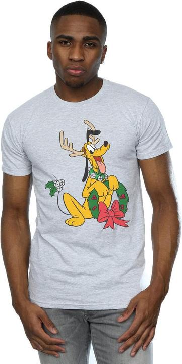 Immagine prodotto Disney Pluto Christmas Reindeer Maglietta Uomo (XL)