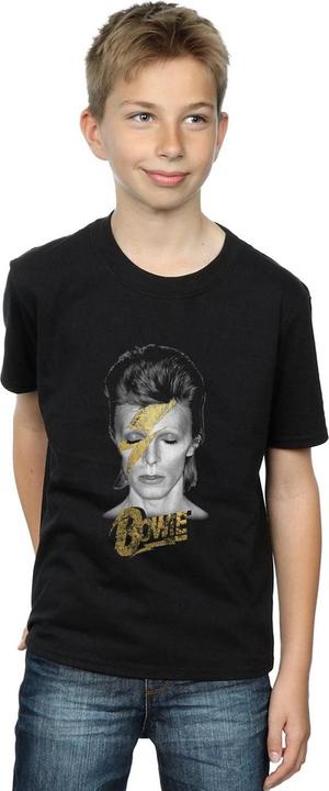 Immagine prodotto David Bowie Aladdin Sane Gold Bolt Maglietta Ragazzi (128)