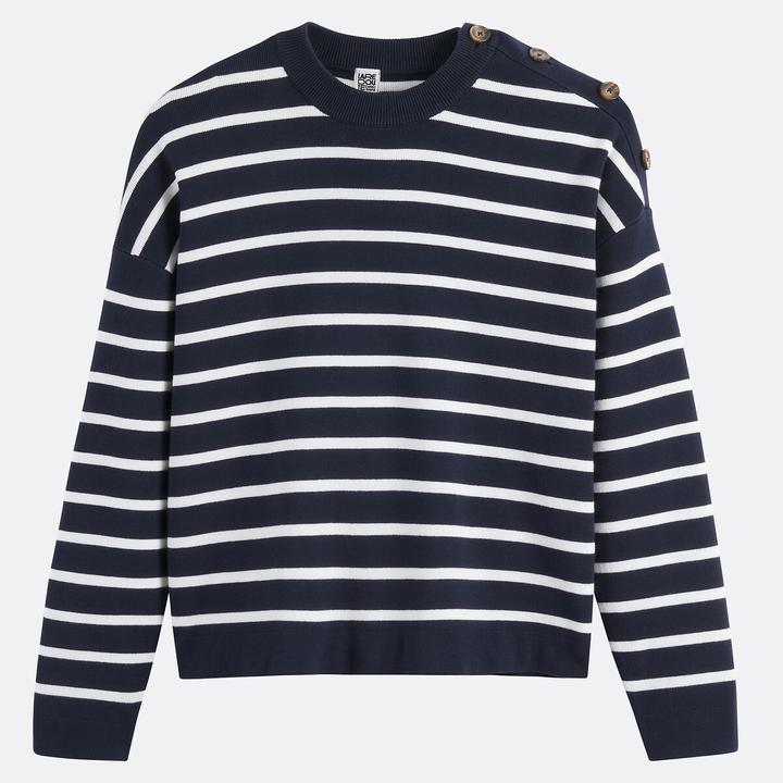 Produktbild La Redoute Collections Matrosenpullover aus reiner Baumwolle (XL)