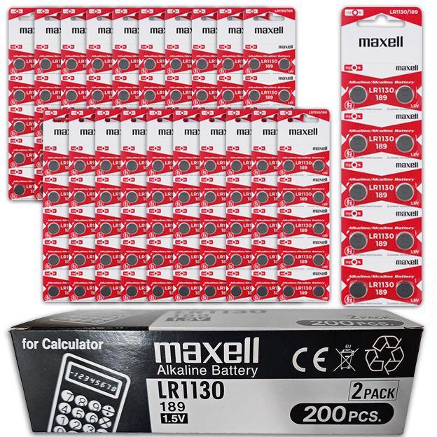 Image du produit Maxell LR1130 (LR54) (200 pcs, AG10, 50 mAh)