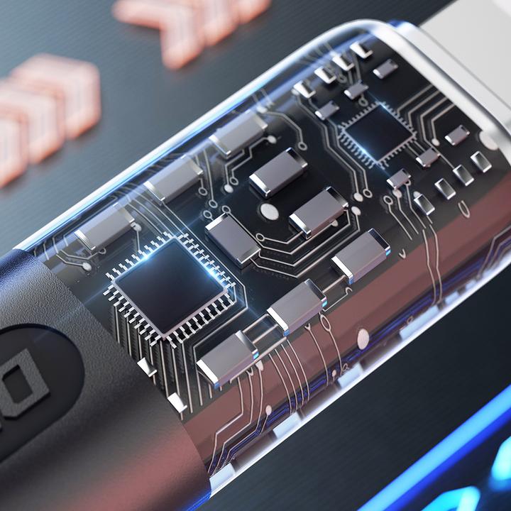 Image du produit Dudao Câble de charge rapide 120W 1m USB-C - USB-C L22C - gris (1 m, USB 2.0, 120 W)