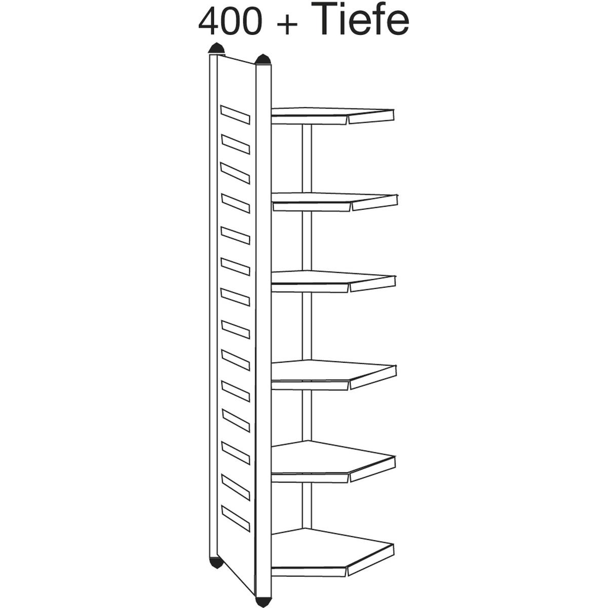 Kerkmann, Kellerregal, Eckregalfeld "M2", 6 B”den, (B)1.000 x (H)2.600 mm