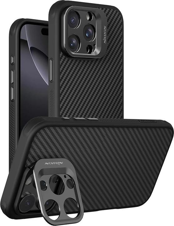 Nillkin - CarboProp Magnetic (with Camera Cutout) - iPhone 16 Pro - Black (Apple iPhone 16 Pro)