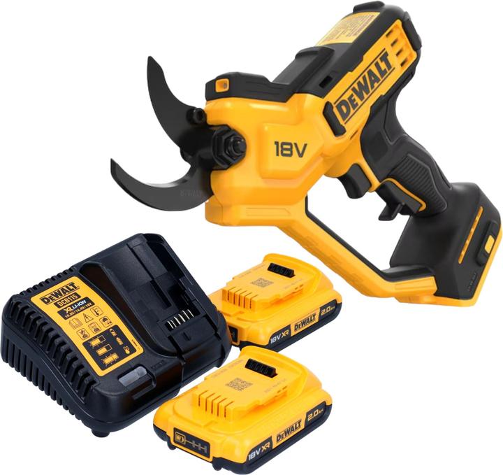 Immagine prodotto DeWalt DCMPP 568 D2 Batteria forbici da potatura 18 V 38 mm + 2x batteria 2.0 Ah + caricatore