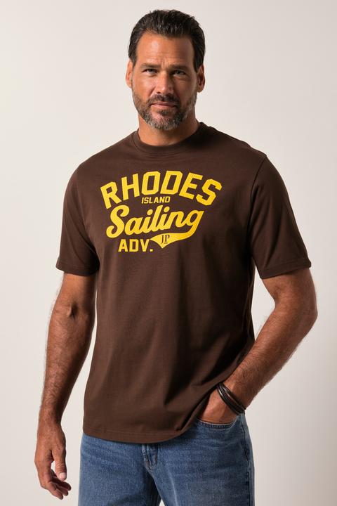 Actual product image JP1880 T-shirt, short sleeve, round neck, vintage print, up to 8 XL (4XL)