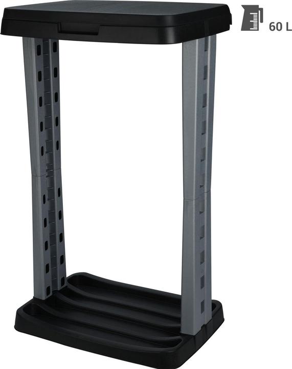 Siaki Collection 2er-Set Abfallsackständer mit Deckel, 60 Liter (60 l)