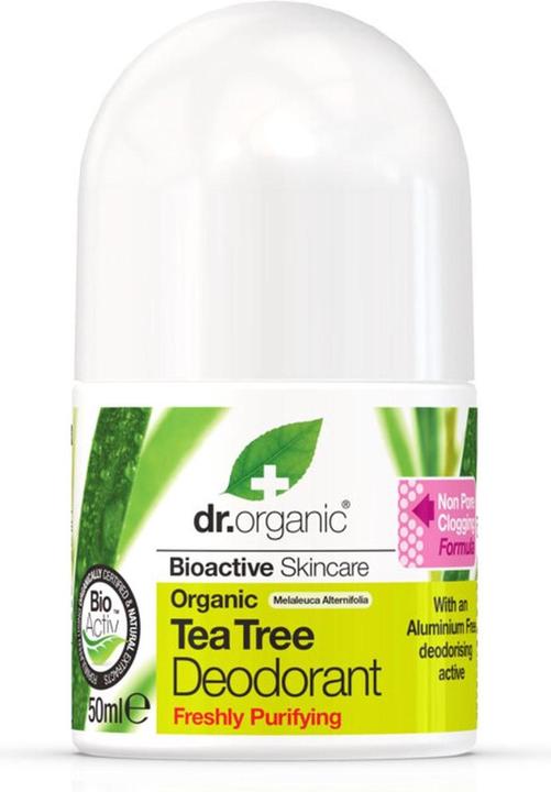 Produktbild Dr. Organic BIOACTIVE ORGANIC tea tree deodorant roll-on 50 ml (Roll-on, 50 ml)