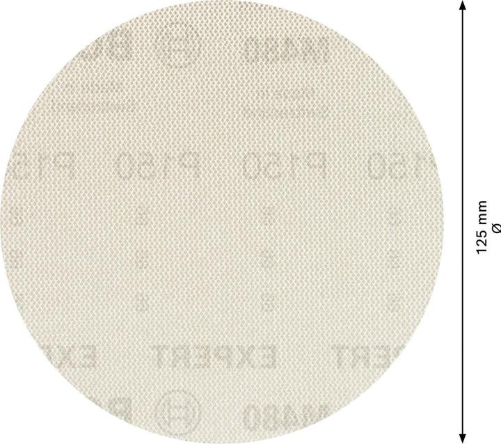 Image du produit Bosch Professional Zubehör Filet abrasif Expert M480 pour ponceuse excentrique, 125 mm, G 150, 50 pièces (150)