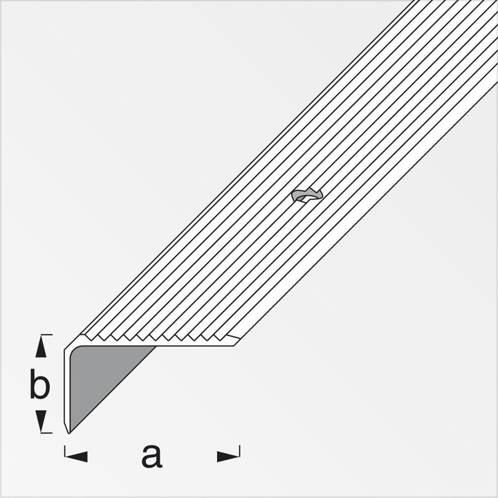 Immagine prodotto Alfer Profilo per scale in alluminio perforato 2 m