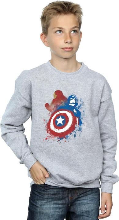 Produktbild Captain America Civil War Painted Vs Iron Man Sweatshirt Jungen (140, 146)