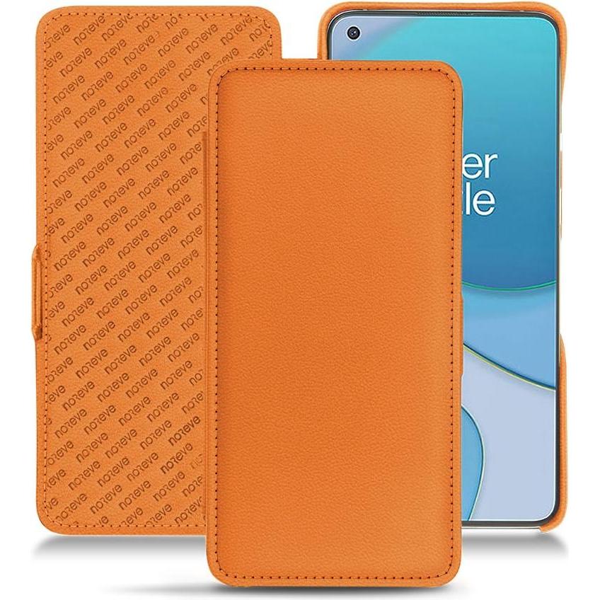 Noreve Lederschutzhülle horizontal (OnePlus 8T), Smartphone Hülle, Orange