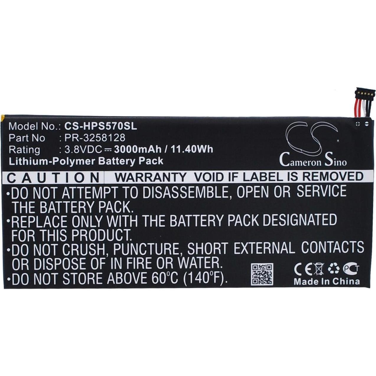 CoreParts Battery for HP Mobile (3000 mAh), Notebook Akku, Schwarz