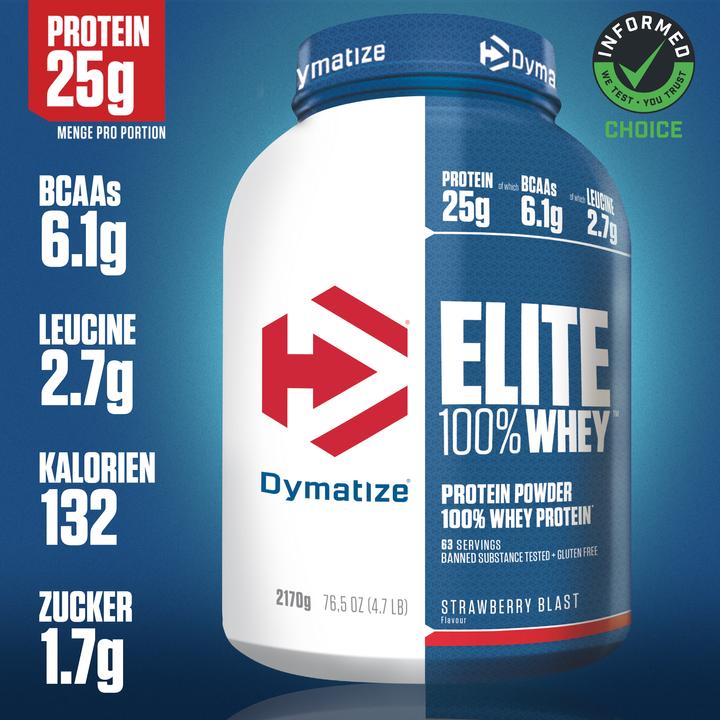 Actual product image Dymatize Elite Whey Protein (Strawberry, 1 pcs., 2170 g)