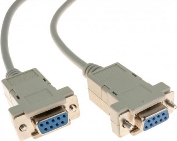 Actual product image Exertis Connect Null modem cable DB9F/F 1.80 m Linking of two PCs via DB9 serial port (1.80 m)
