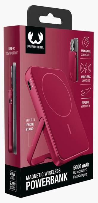 Actual product image Fresh'N Rebel Magnetic Wireless Powerbank (5000 mAh, 20 W, 18.50 Wh)