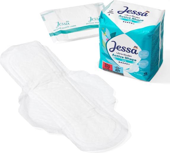 Immagine prodotto dm Jessa Forma attiva dei cuscinetti ultra (Assorbenti igienici)