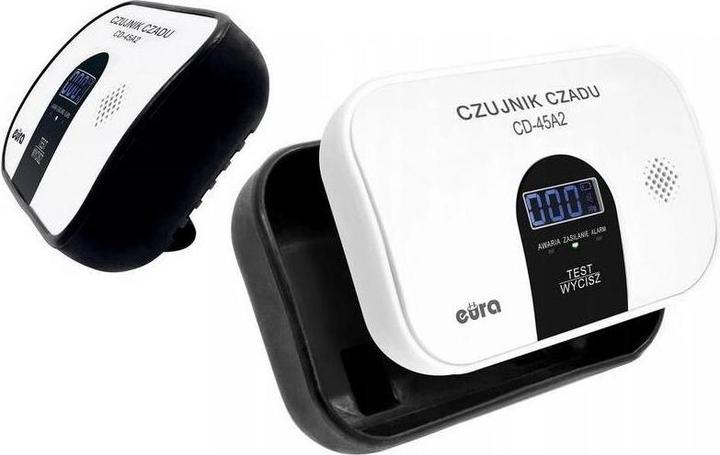 Actual product image No Name EURA CD-45A2 Carbon monoxide detector free-standing battery-operated LCD display