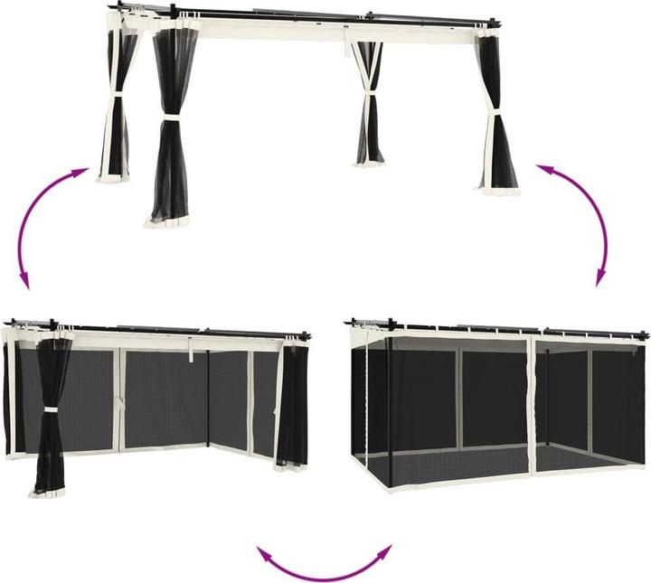 Produktbild vidaXL Pavillon (396 cm, 297 cm)