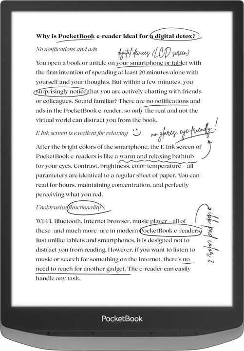 Actual product image PocketBook InkPad X Pro (10.30", 32 GB, Mist Grey)