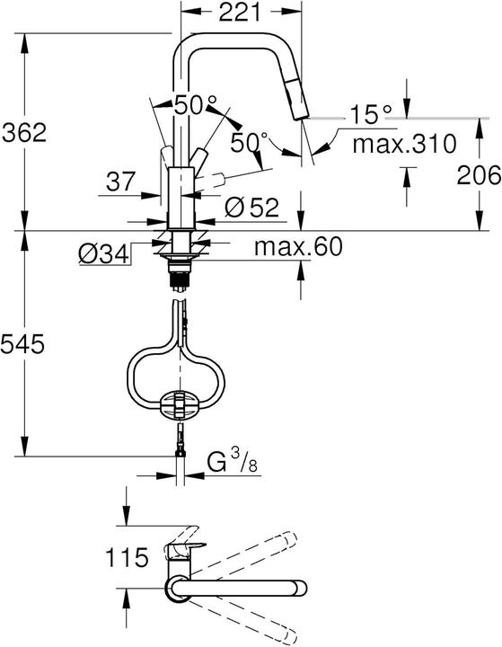 Actual product image Grohe Start