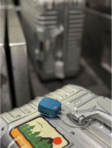 Produktbild Boompods LOCK TSA Bag Tracker Ocean Blue (iOS)