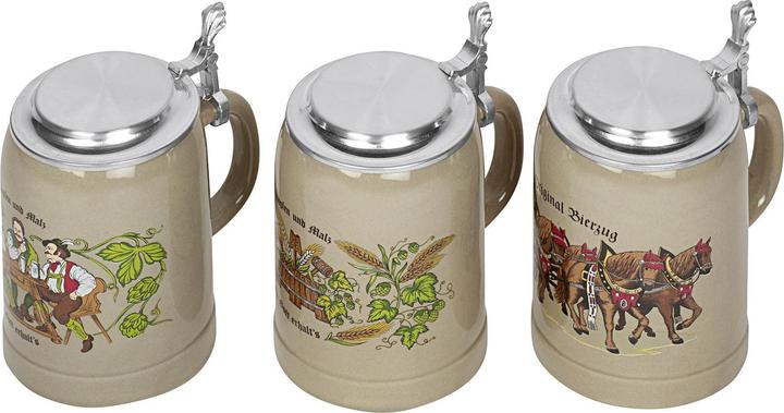 Actual product image Domex Beer mug Kannenbäcker with flat tin lid (0.50 l, 1x)