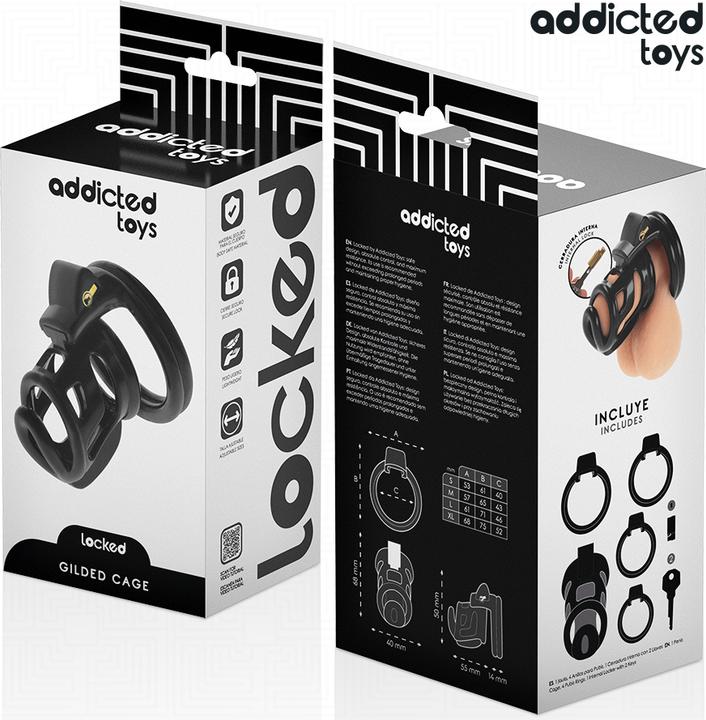 Produktbild Addicted toys LOCKED - GILDEN CAGE PENISKÃ„FIG 8,5 CM