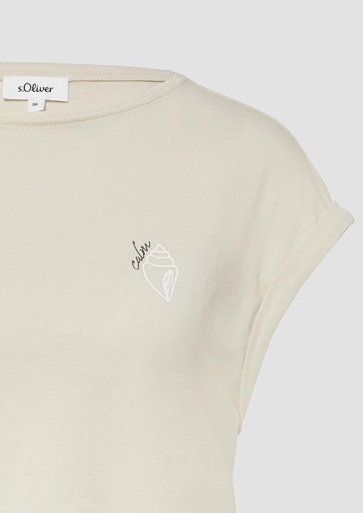 Produktbild S.Oliver T-Shirt Relaxed-Fit-Shirt mit Print und überschnittenen Schultern (44)