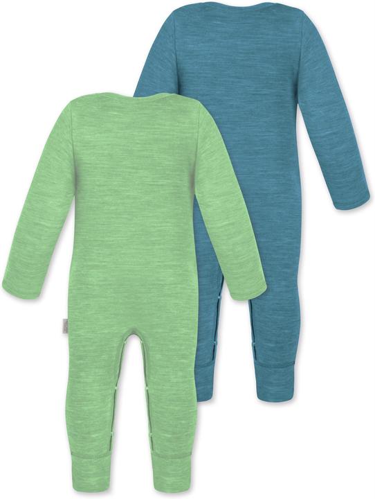 Actual product image Normani 2-pack baby merino romper "Tangoio" - 9595 (92)