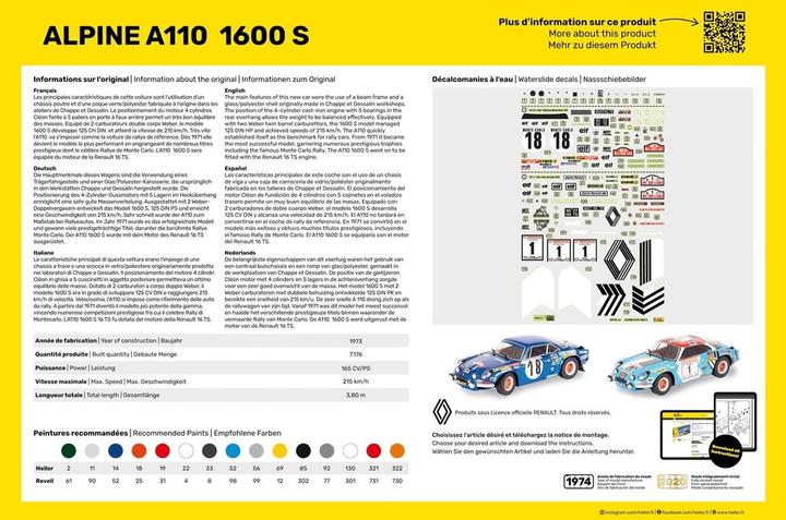 Nährwerte und Zutaten Heller Alpine A110 (1600)