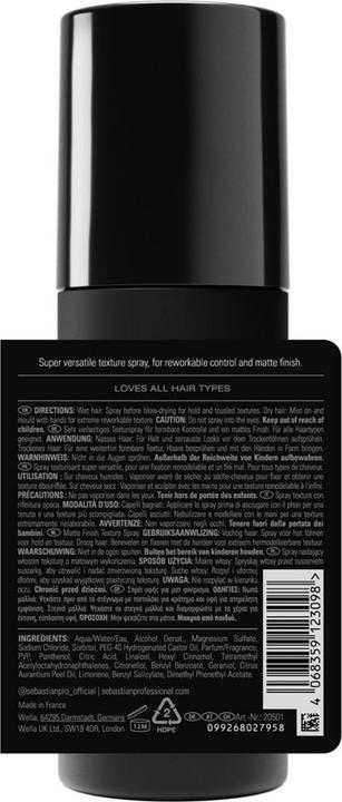 Image du produit Sebastian Professional Texture Maker Matte Finish Texture Spray 150ml (150 ml)