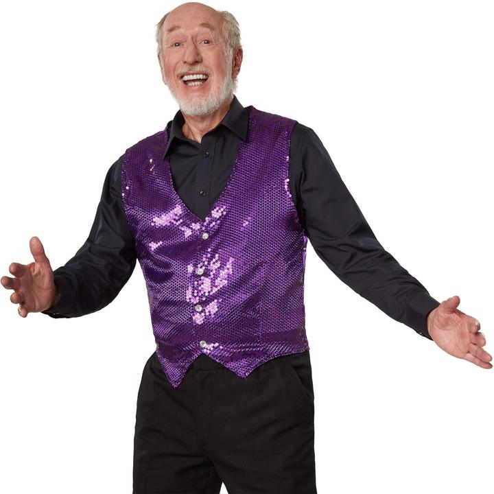 Immagine prodotto tectake Gilè da uomo con paillettes (M)