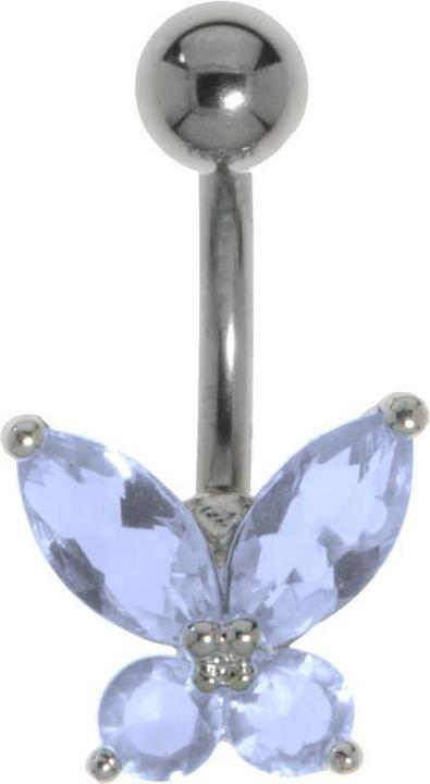 Produktbild Bijouteria Bauchpiercing (Kristall, Messing rhodiniert, Titan)