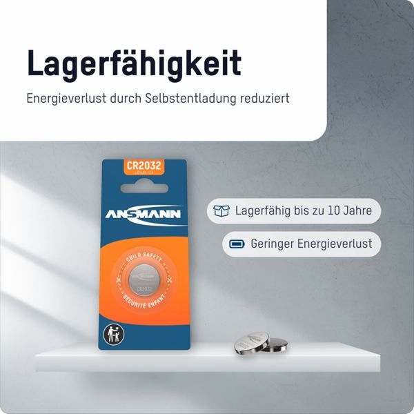 Produktbild Ansmann Cr2032 (1 Stk., CR2032, 245 mAh)