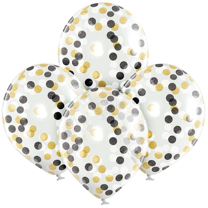 Produktbild Belbal Konfettiballons elegant (4x)