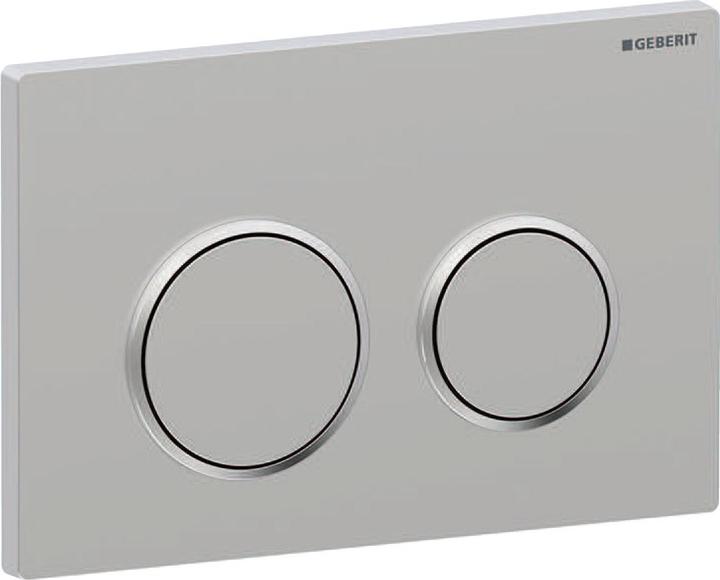 Actual product image Geberit Bed plate Kappa 21 matt chrome/gloss chrome 115.240.KN.1