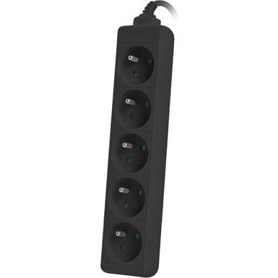 Thumbnail - Lanberg, Steckdosenleiste, PS0-05E-0300-BK Verlängerungskabel 5 AC-Ausgänge Indoor (5 x, CEE 7/5, 3 m)