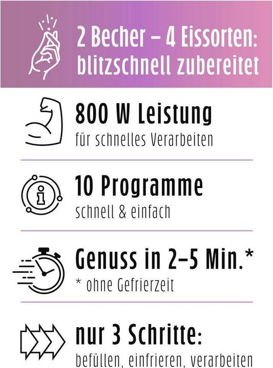 Produktbild Gourmetmaxx SmoothUp Eismaschine