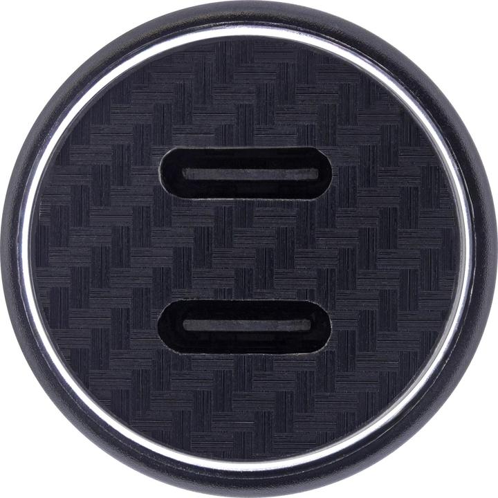 Produktbild InLine USB KFZ Stromadapter Power Delivery, 2x USB Typ-C, schwarz