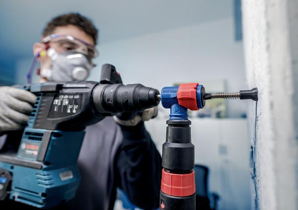 Productafbeelding Bosch Professional Zubehör Zuigboorset SDS EXPERT CLEAN plus-8X 8 x 100 x 225 mm incl. afzuigadapter (8 millimeter)