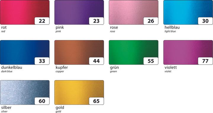 Actual product image Folia Aluminium craft board 300g/m², 35x50cm (300 g/m²)
